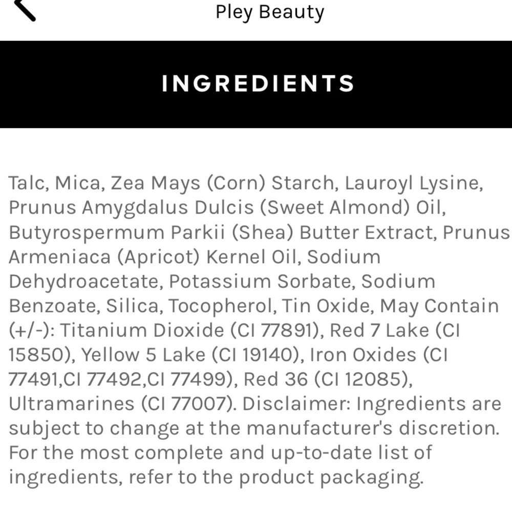 PLEY BEAUTY NWT BLUSH GOLDEN HOUR